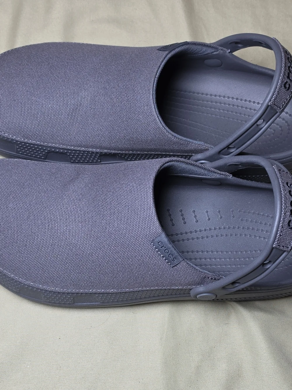 Crocs Men's Gray Classic Canvas Clogs